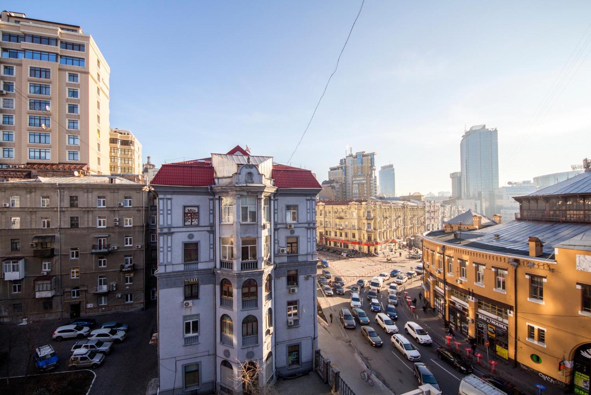 Apartments Near Parus Business Centre Kiev Exteriör bild