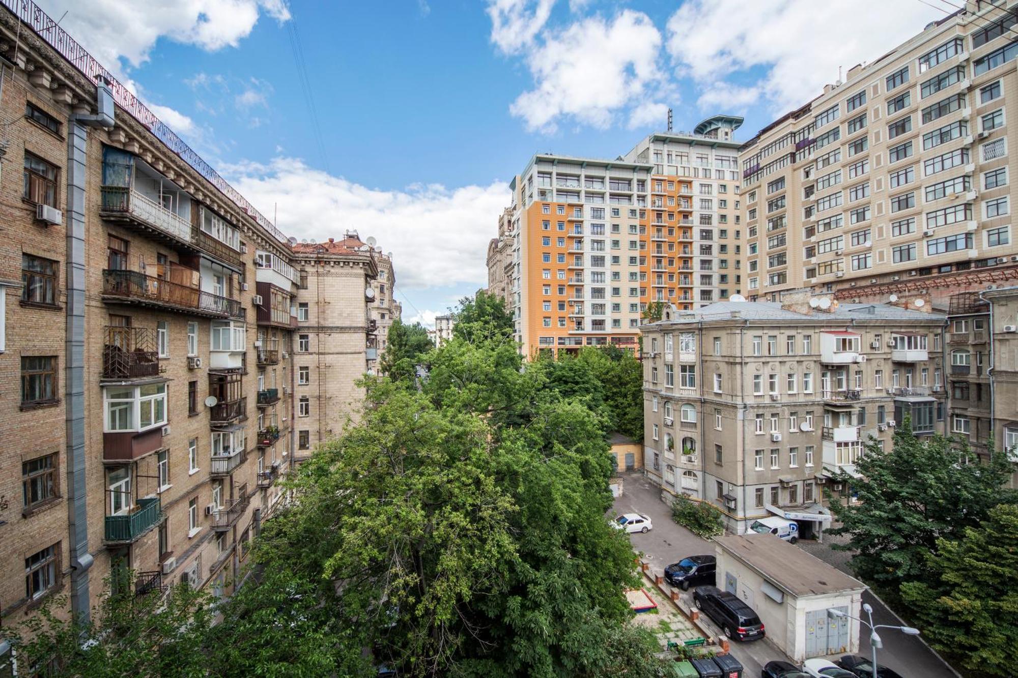 Apartments Near Parus Business Centre Kiev Exteriör bild